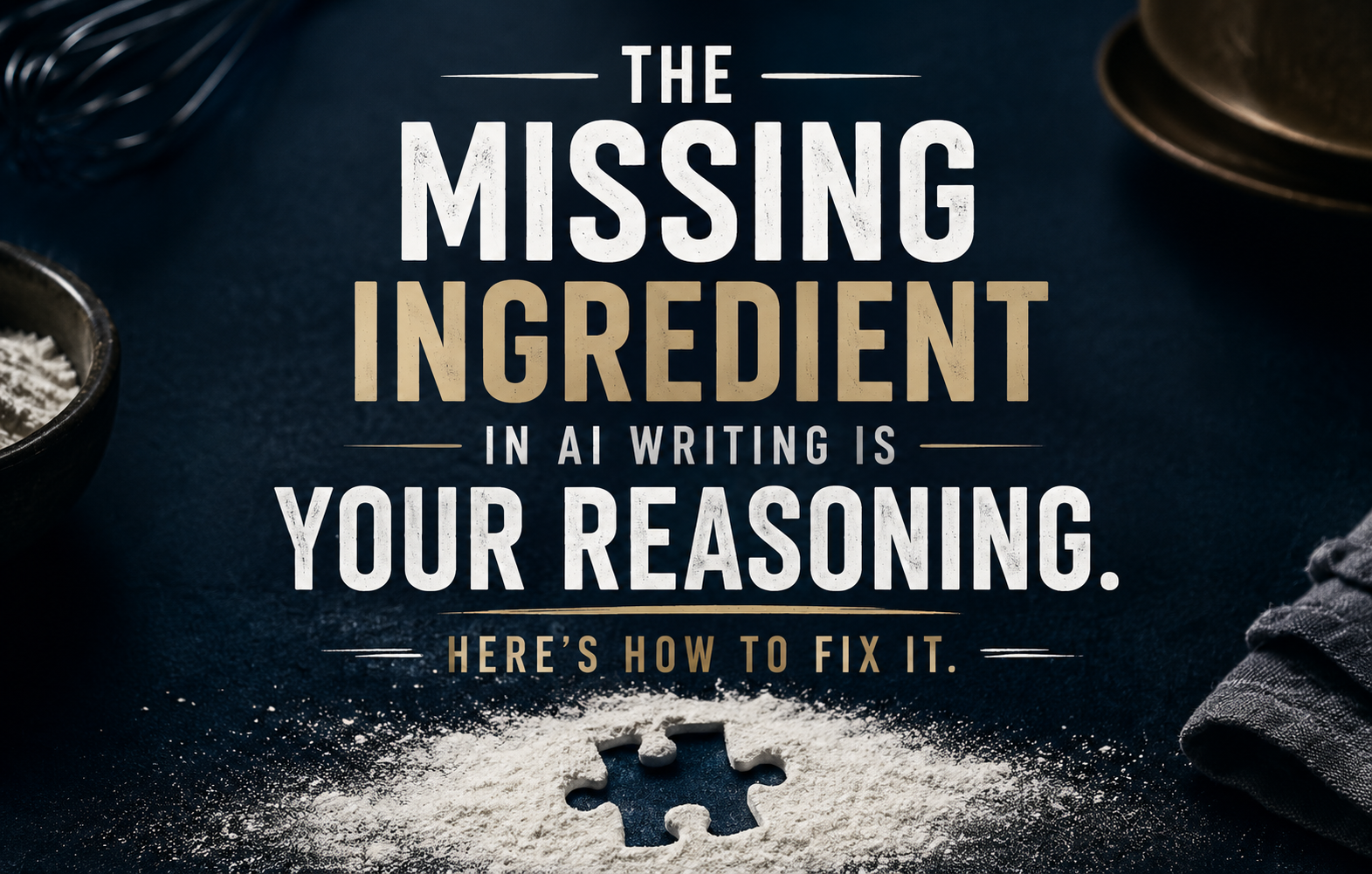 The Missing Ingredient in AI Writing Is Your Reasoning. Here’s How to Fix It.